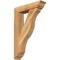Ekena Millwork Funston Traditional Rough Sawn Bracket w/ Offset Brace, Western Red Cedar, 6"W x 24"D x 36"H BKT0604X24X36FST01RWR - alternate 1